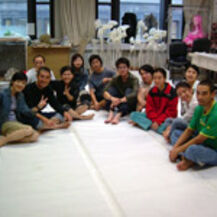 2006年10月25-27日，日本武藏野大学教授，纤维艺术家田中秀穗教授到本工作室授课