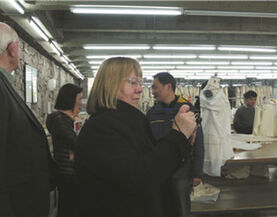 2012年11月欧洲纤维艺术协会会长Beatrijs Sterk女士来杭交流